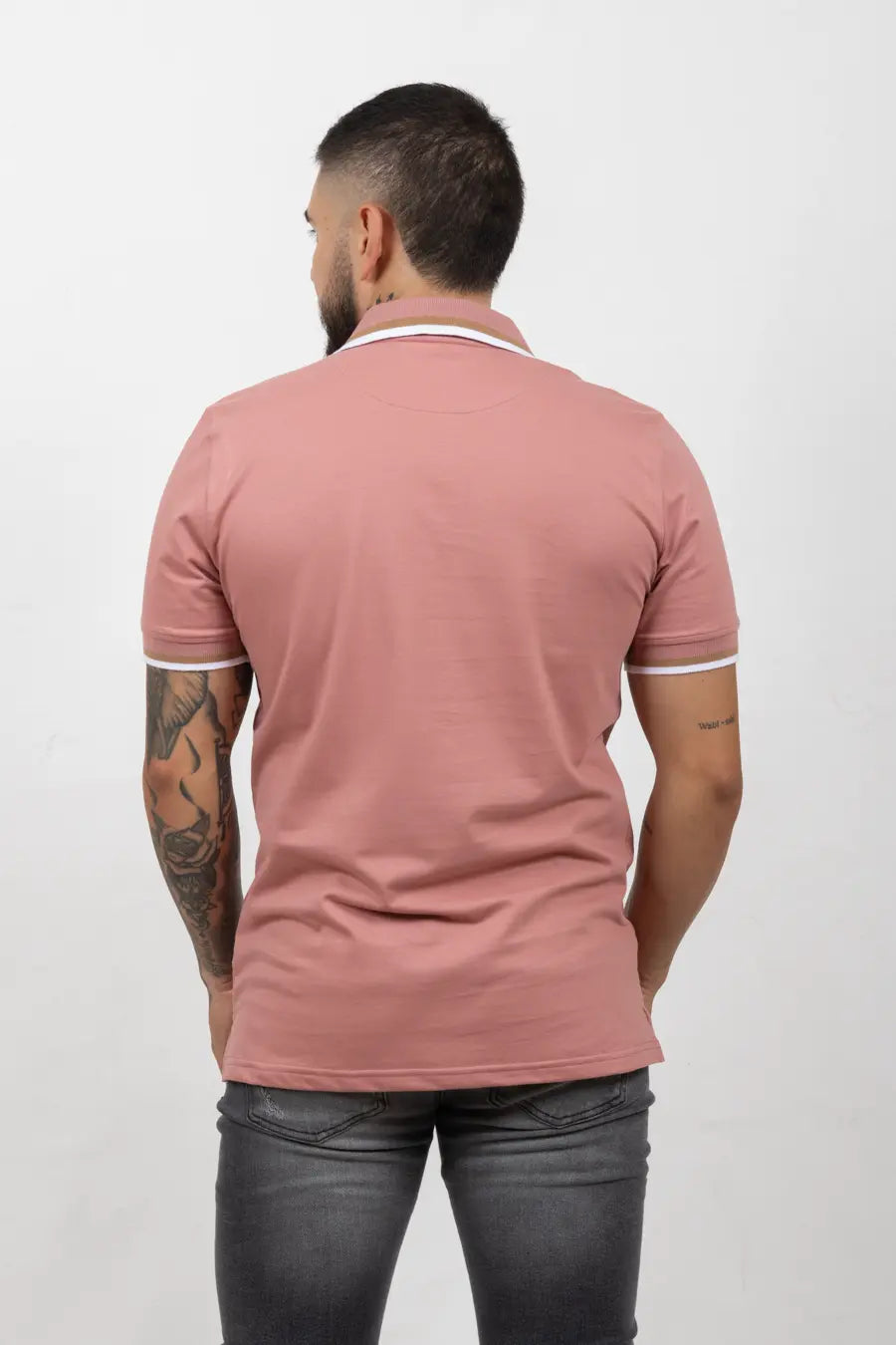 Polo Classic Fit Para Hombre Rose 31001