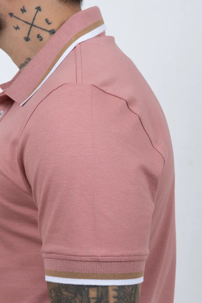 Polo Classic Fit Para Hombre Rose 31001