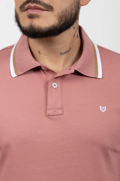 Polo Classic Fit Para Hombre Rose 31001