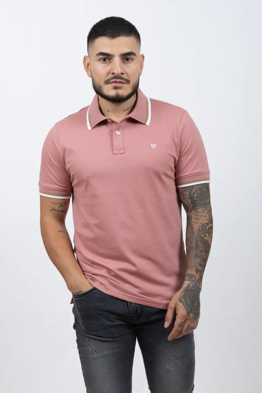 Polo Classic Fit Para Hombre Rose 31001
