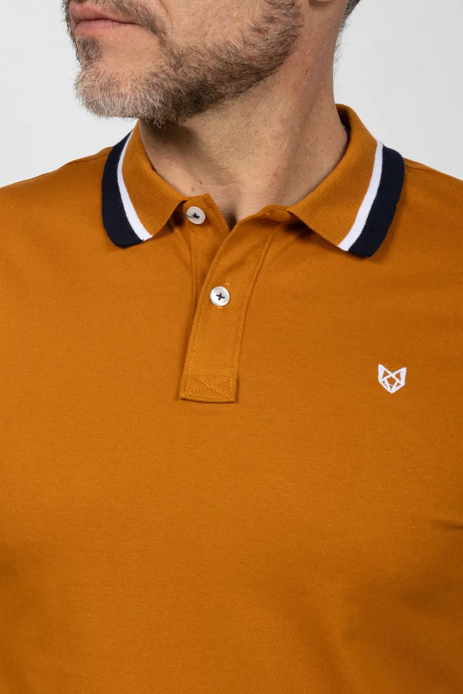 Polo Classic Fit Para Hombre Terracota 31103