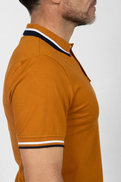 Polo Classic Fit Para Hombre Terracota 31103