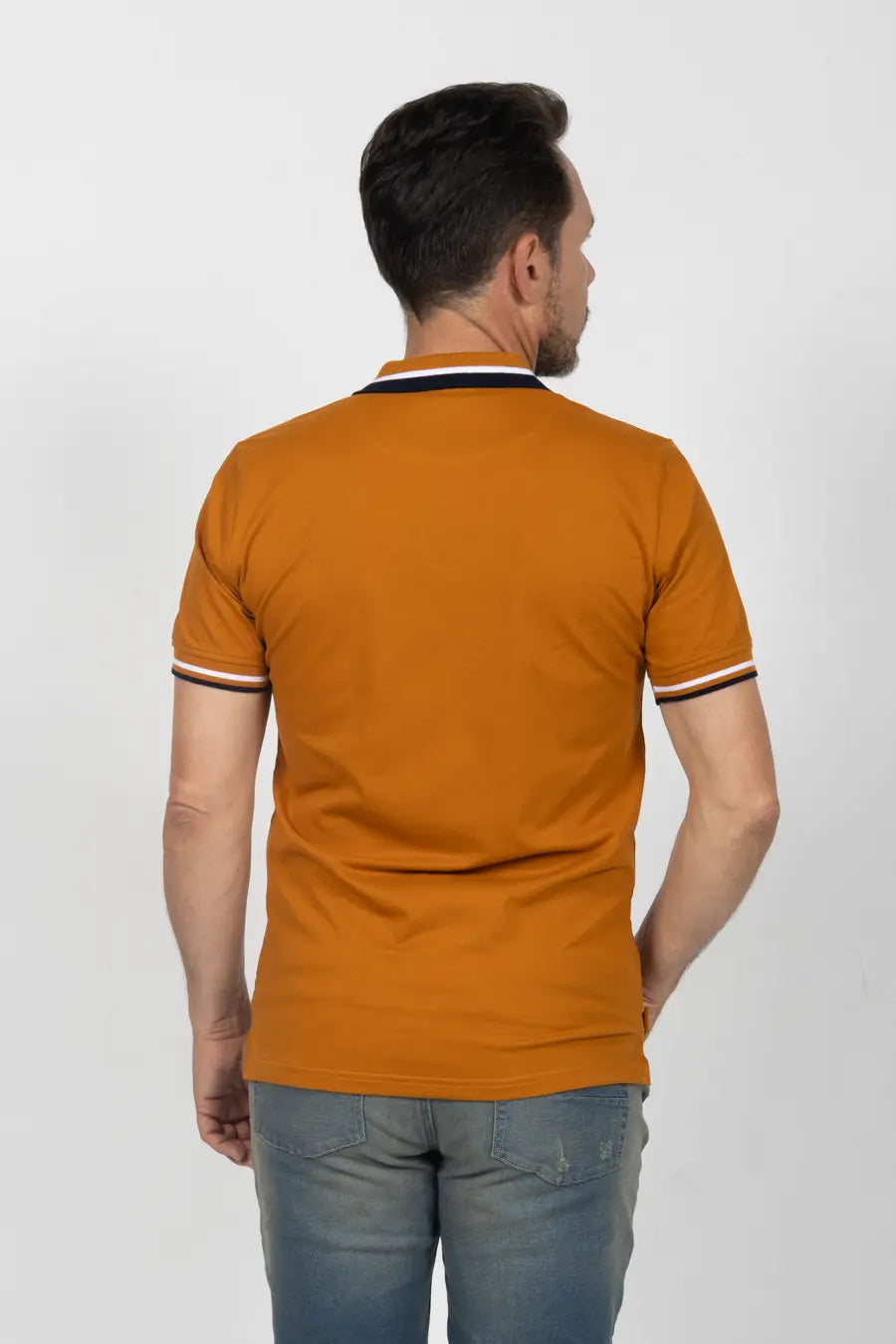 Polo Classic Fit Para Hombre Terracota 31103