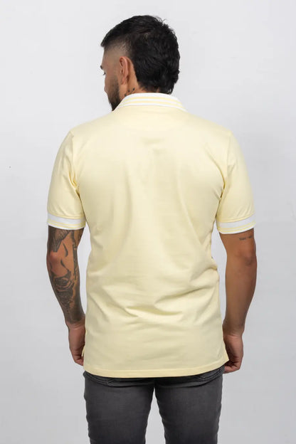 Polo Classic Fit Para Hombre Amarillo 31122