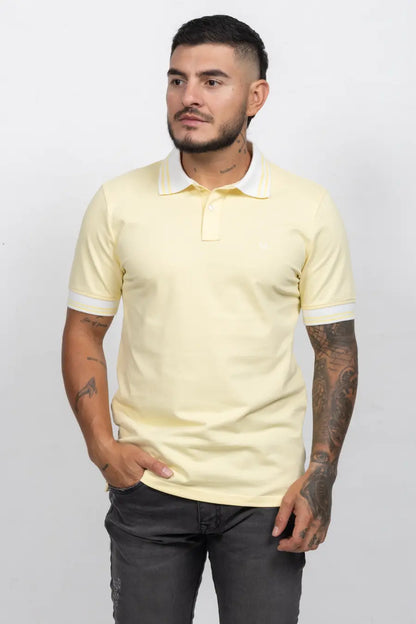 Polo Classic Fit Para Hombre Amarillo 31122