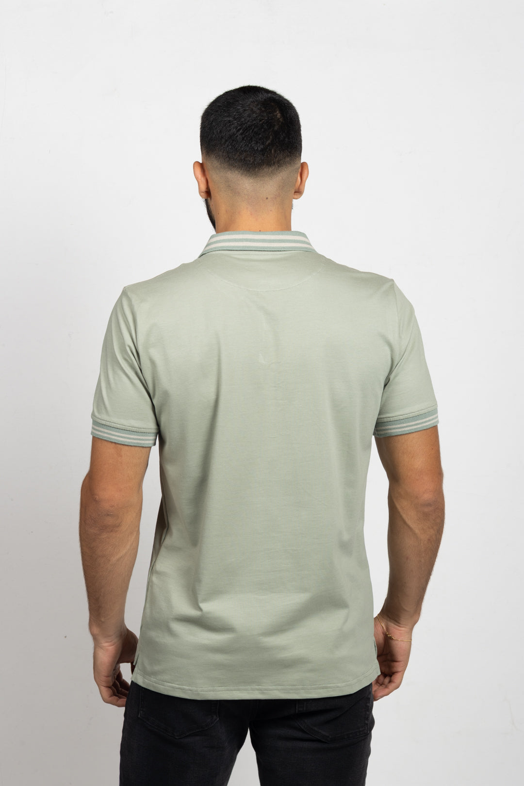 Polo Classic Fit Para Hombre Verde Claro 31132