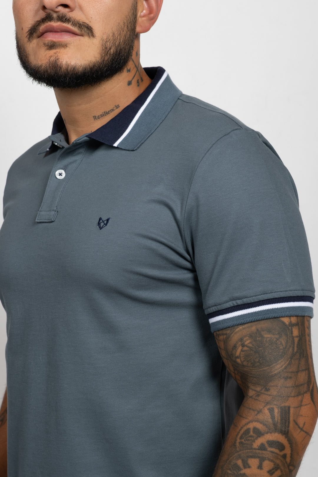 Polo Classic Fit Para Hombre Azul Petroleo 31133