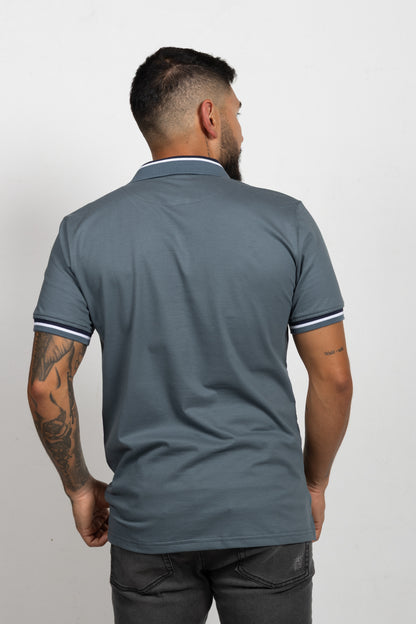 Polo Classic Fit Para Hombre Azul Petroleo 31133