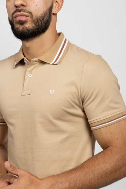 Polo Classic Fit Para Hombre Arena 31134