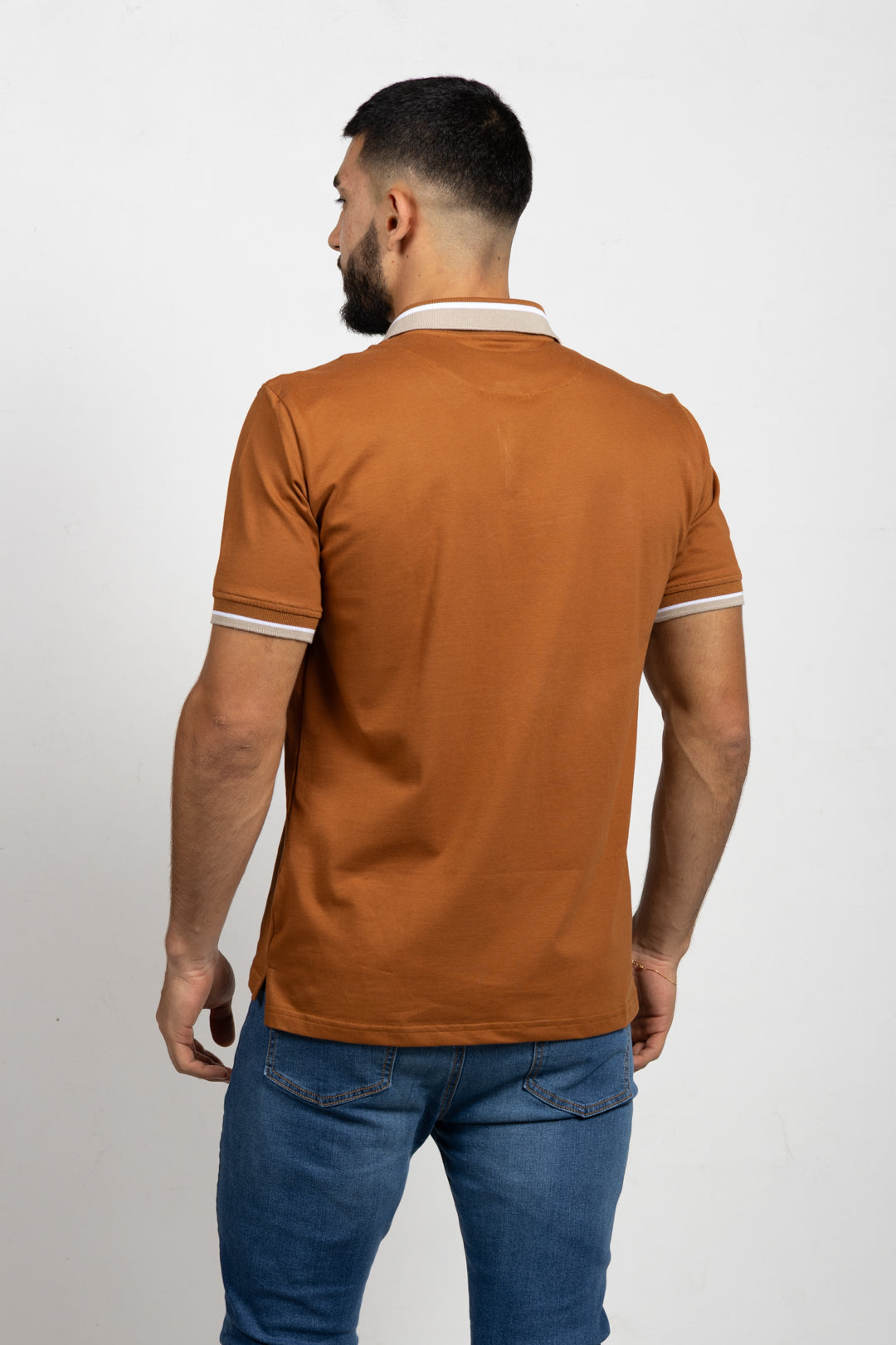 Polo Classic Fit Para Hombre Caki 31135