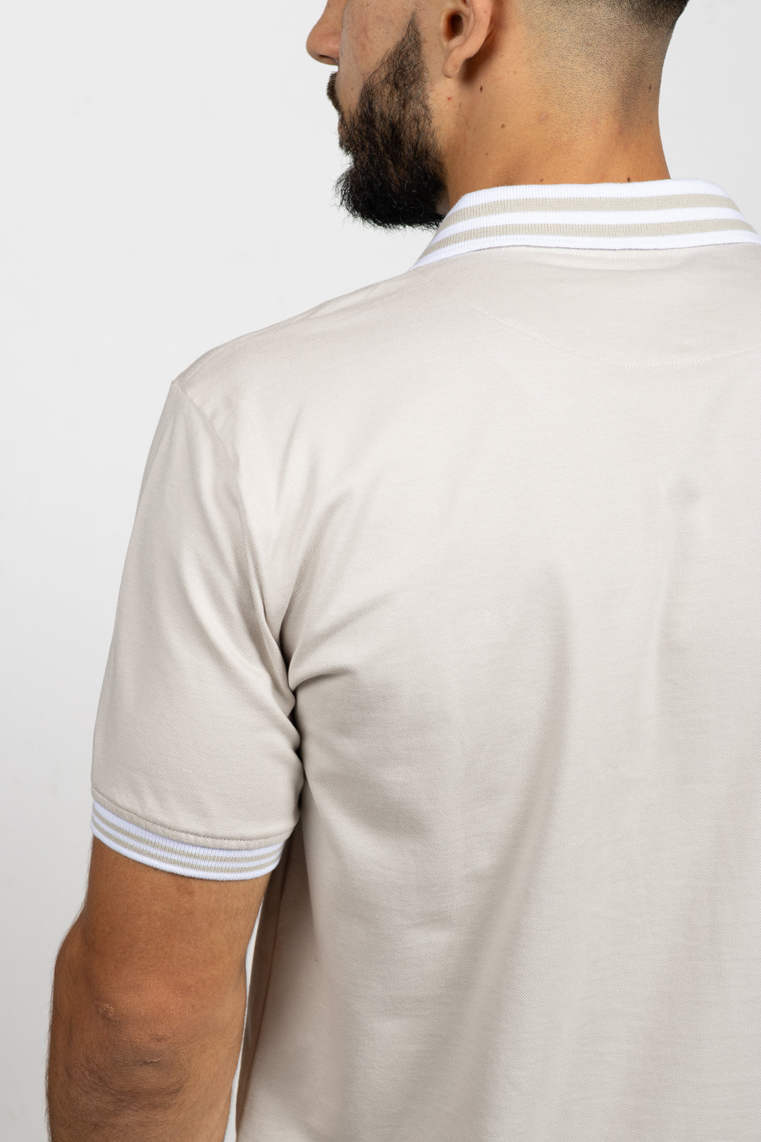 Polo Classic Fit Para Hombre Gris Claro 31136