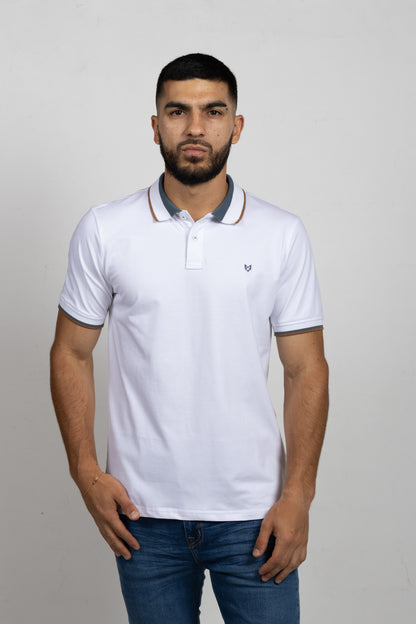 Polo Classic Fit Para Hombre Blanco 31138