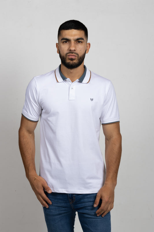 Polo Classic Fit Para Hombre Blanco 31138