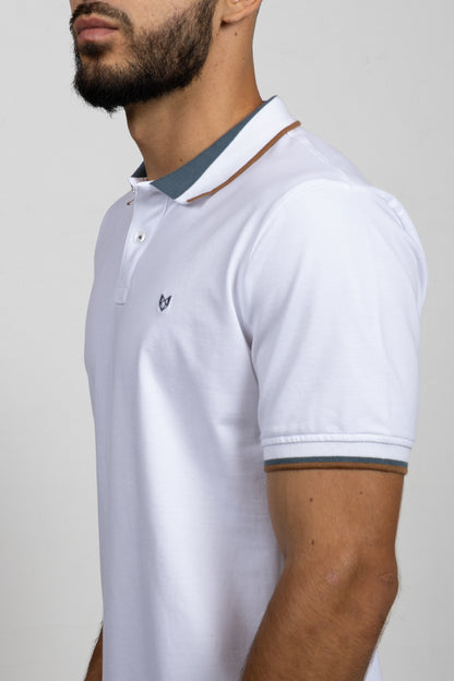Polo Classic Fit Para Hombre Blanco 31138