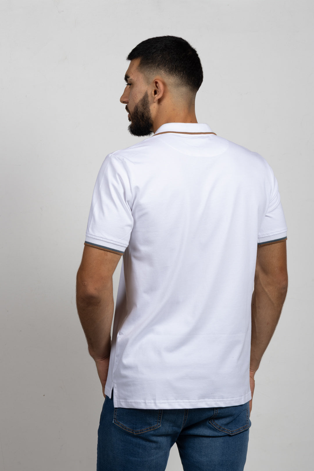 Polo Classic Fit Para Hombre Blanco 31138