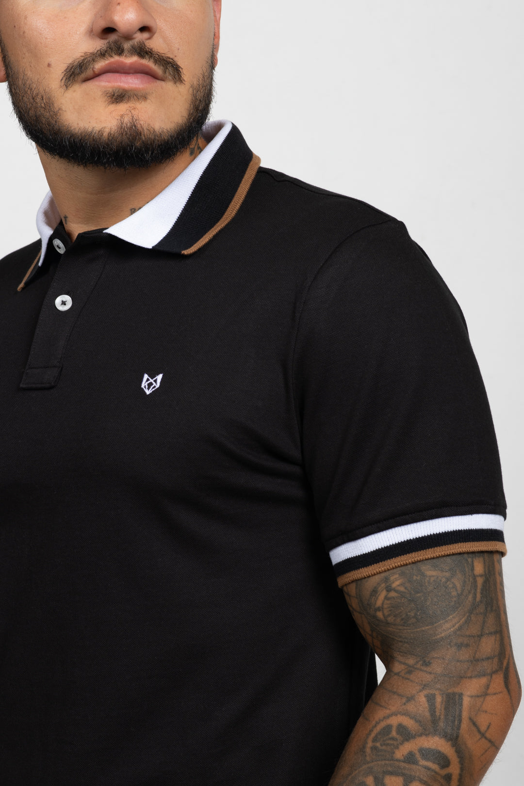 Polo Classic Fit Para Hombre Negro 31139