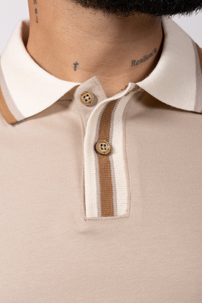 Polo Classic Fit Para Hombre Arena 31202