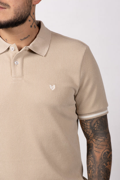 Polo Classic Fit Para Hombre Caki 31205