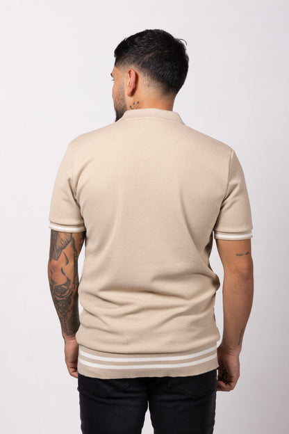Polo Classic Fit Para Hombre Caki 31205