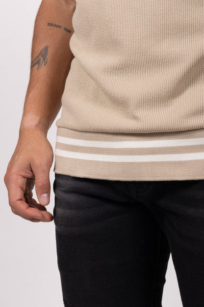 Polo Classic Fit Para Hombre Caki 31205