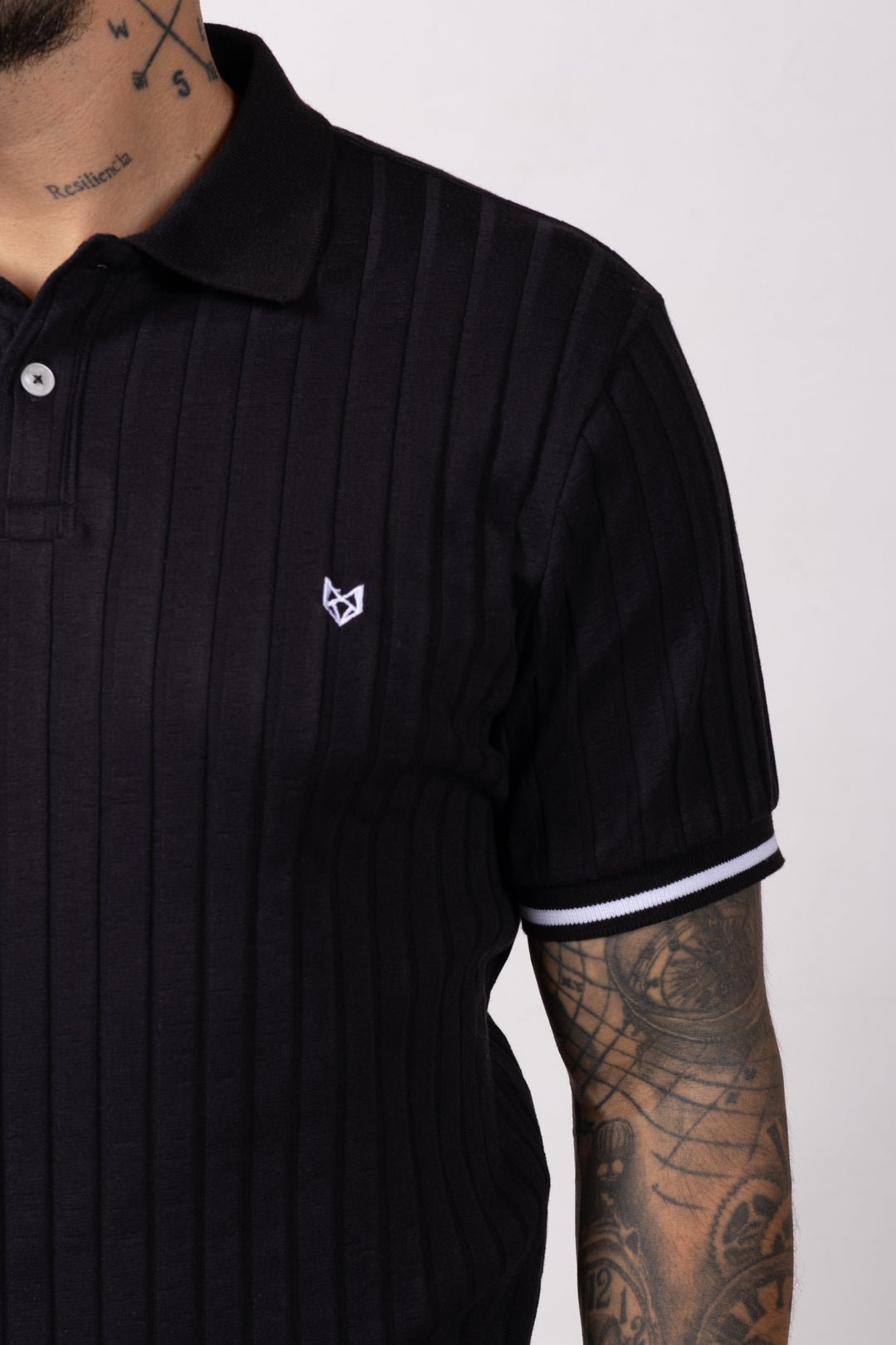 Polo Classic Fit Para Hombre Negro 31206