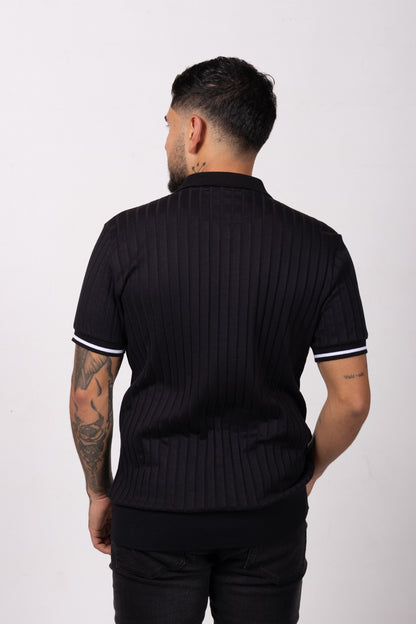 Polo Classic Fit Para Hombre Negro 31206