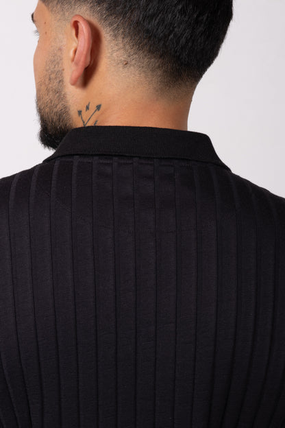 Polo Classic Fit Para Hombre Negro 31206