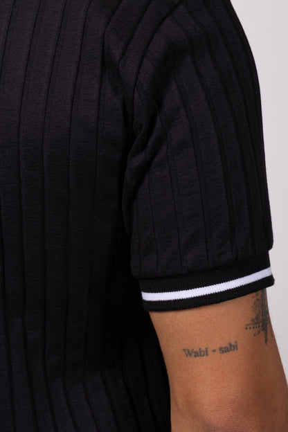 Polo Classic Fit Para Hombre Negro 31206