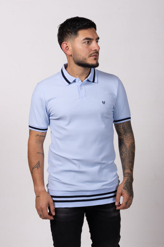 Polo Classic Fit Para Hombre Azul Baby 31207