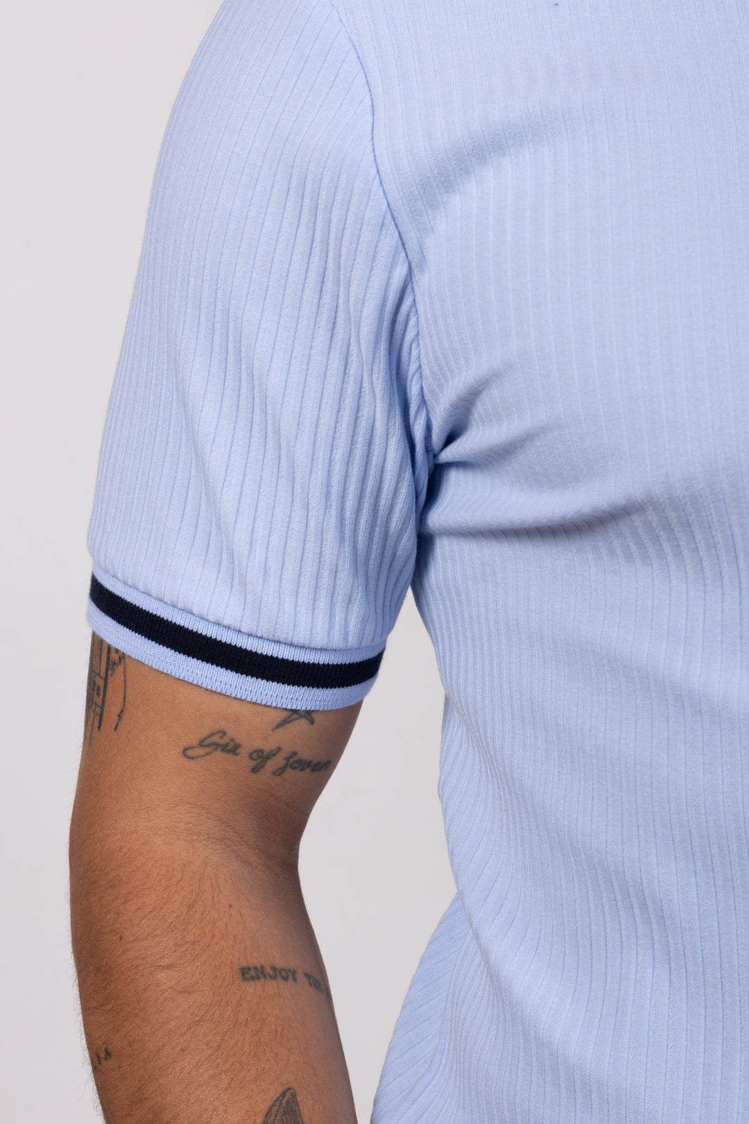 Polo Classic Fit Para Hombre Azul Baby 31207