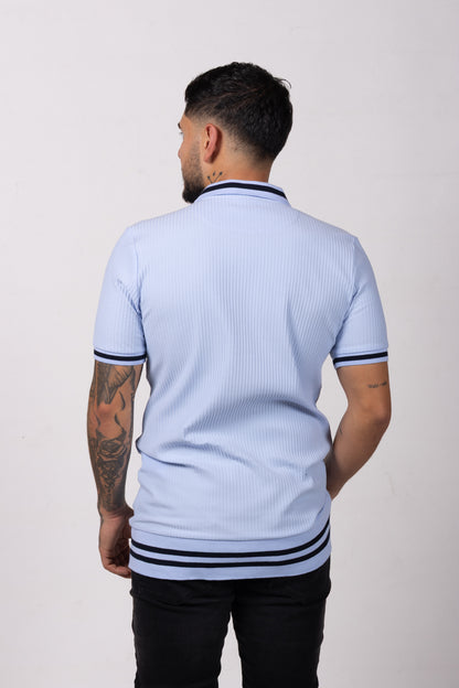 Polo Classic Fit Para Hombre Azul Baby 31207