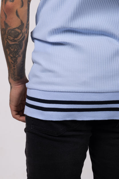 Polo Classic Fit Para Hombre Azul Baby 31207