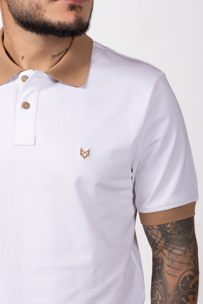 Polo Classic Fit Para Hombre Blanco 31209