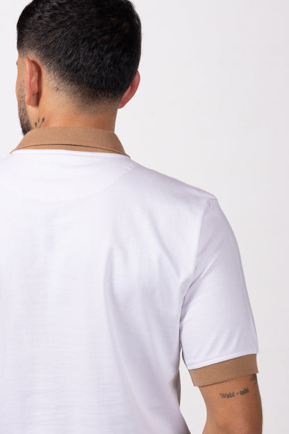 Polo Classic Fit Para Hombre Blanco 31209
