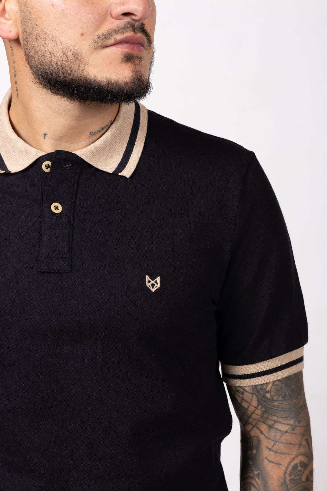 Polo Classic Fit Para Hombre Negro 31210