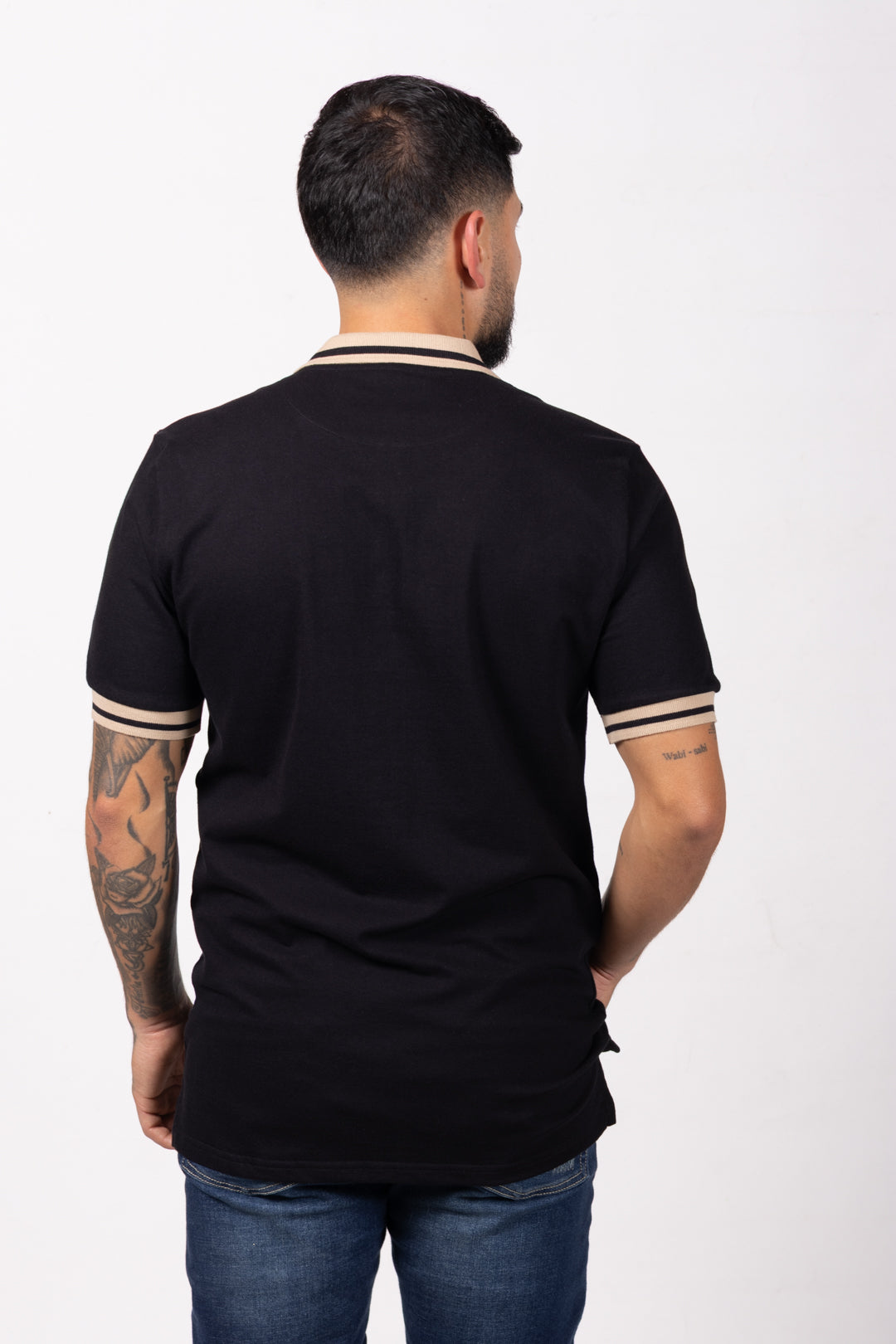 Polo Classic Fit Para Hombre Negro 31210