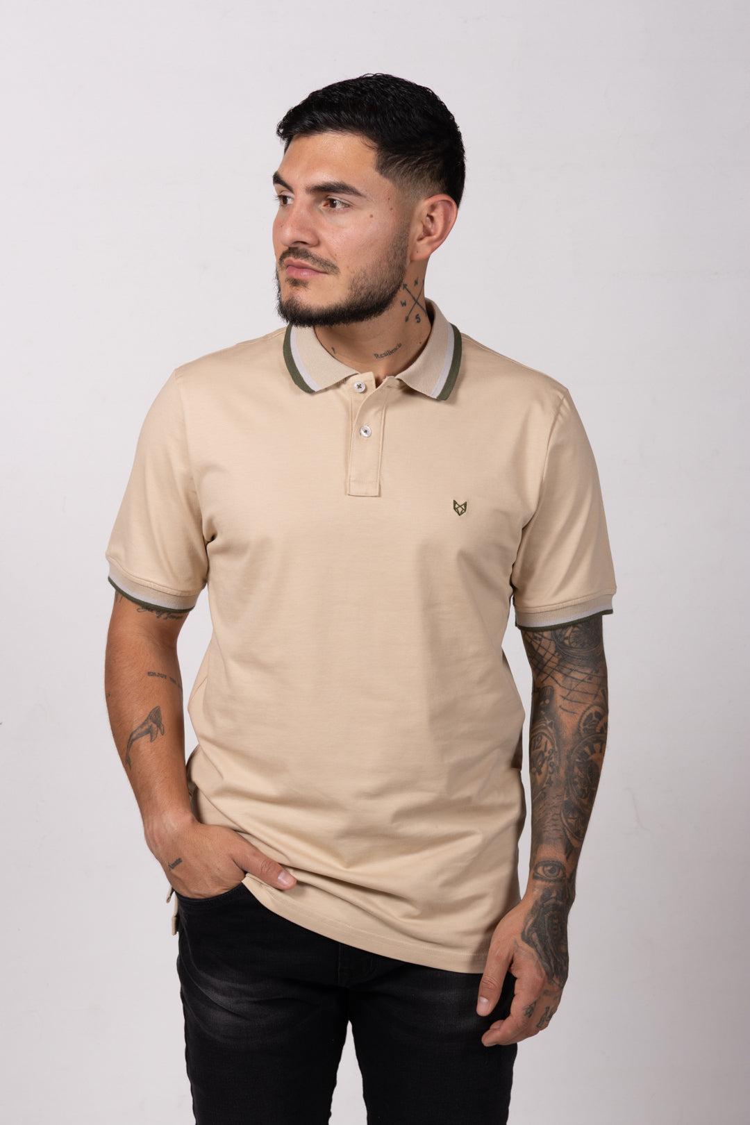 Polo Classic Fit Para Hombre Arequipe Claro 31213