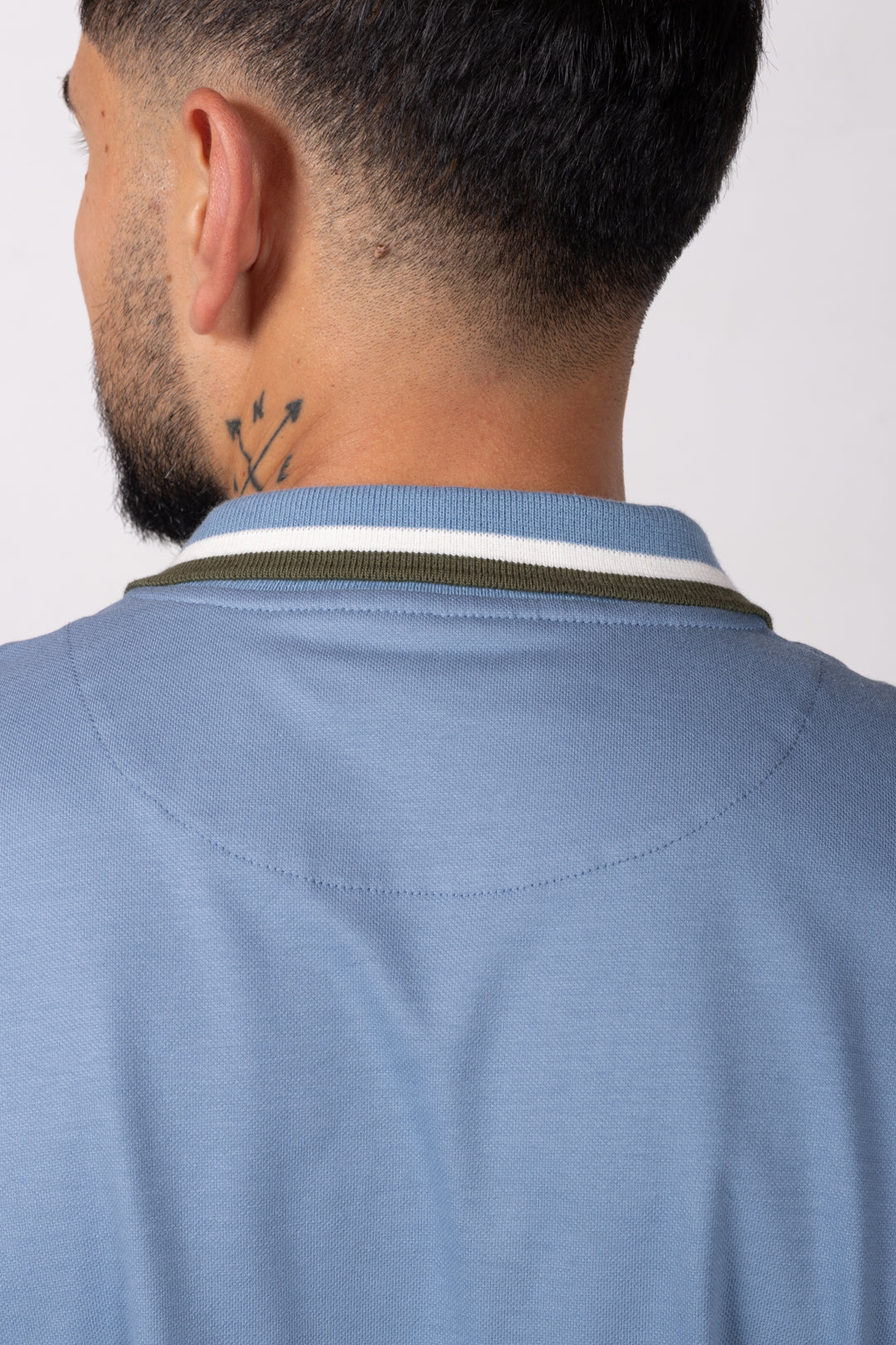Polo Classic Fit Para Hombre Azul Claro 31214