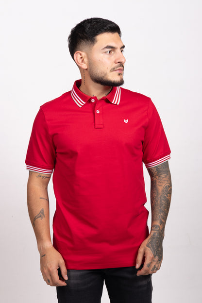 Polo Classic Fit Para Hombre Rojo 31301