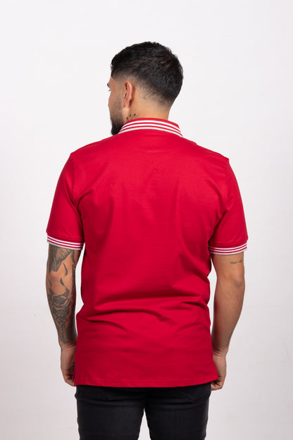 Polo Classic Fit Para Hombre Rojo 31301