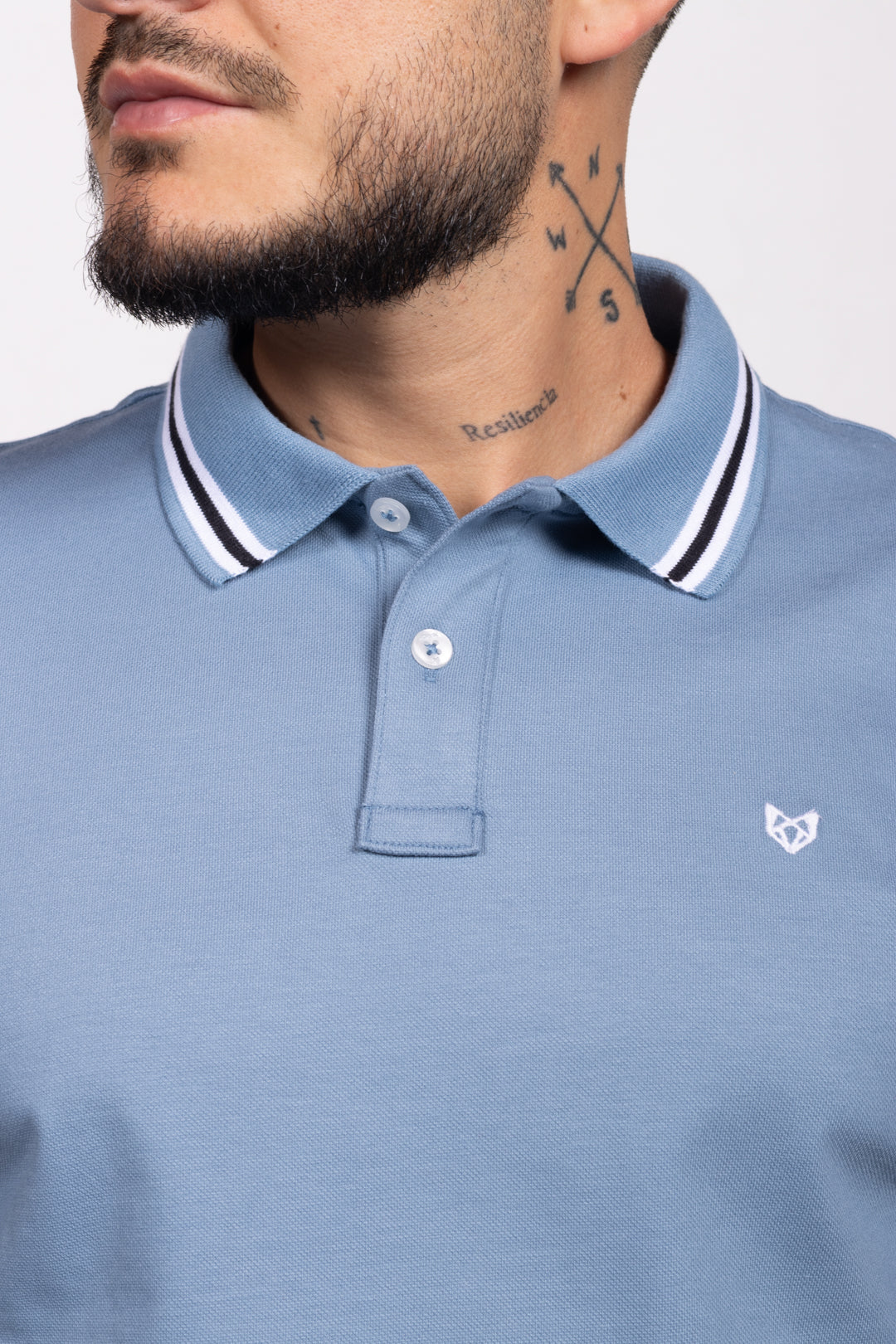 Polo Classic Fit Para Hombre Azul Jo 31302