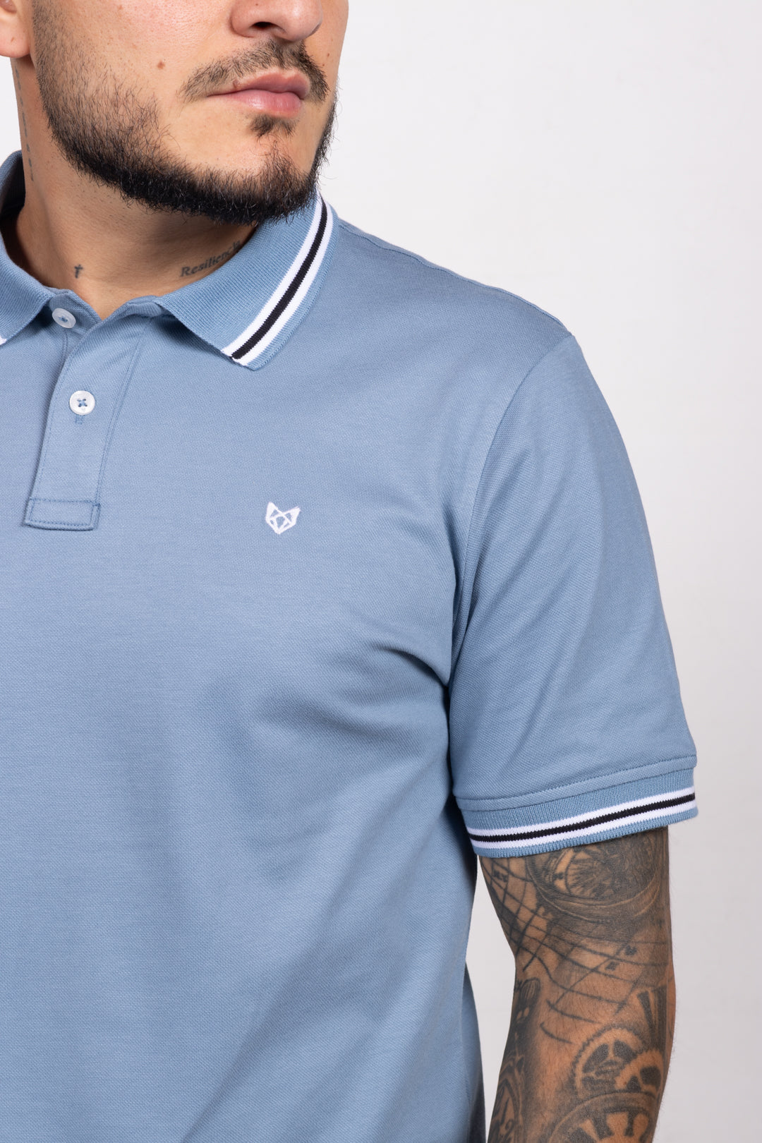 Polo Classic Fit Para Hombre Azul Jo 31302