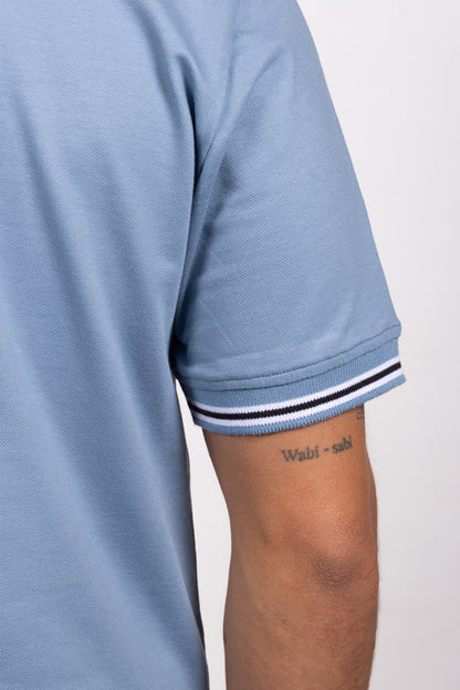 Polo Classic Fit Para Hombre Azul Jo 31302