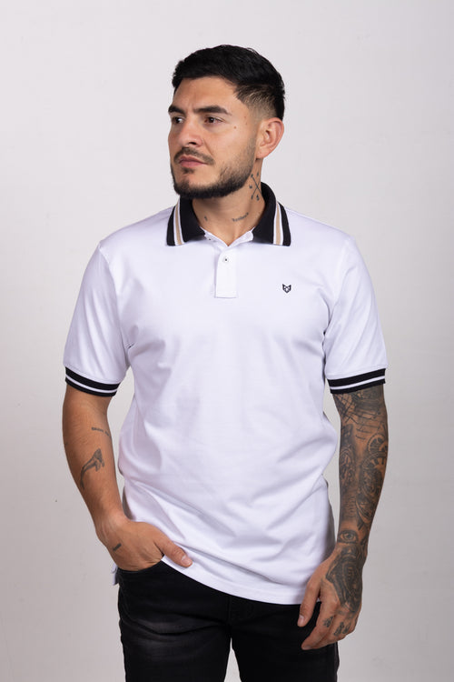 Polo Classic Fit Para Hombre Blanco 31304