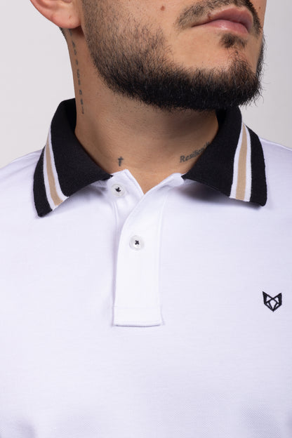 Polo Classic Fit Para Hombre Blanco 31304