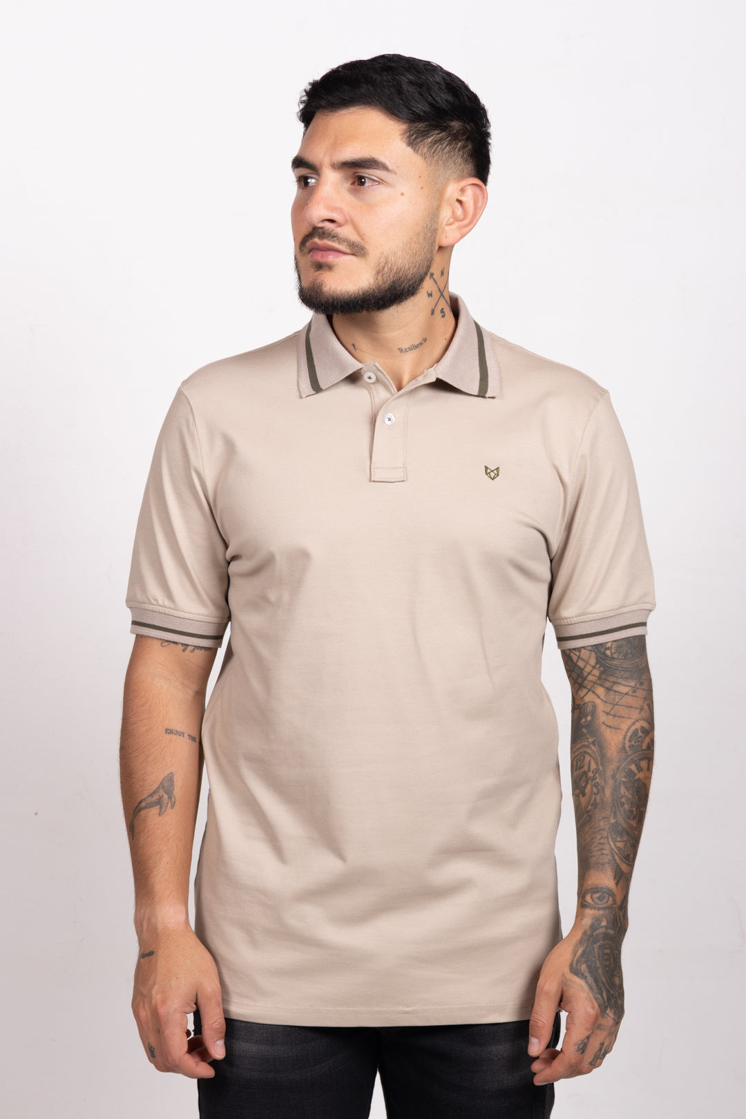 Polo Classic Fit Para Hombre Arena 31305