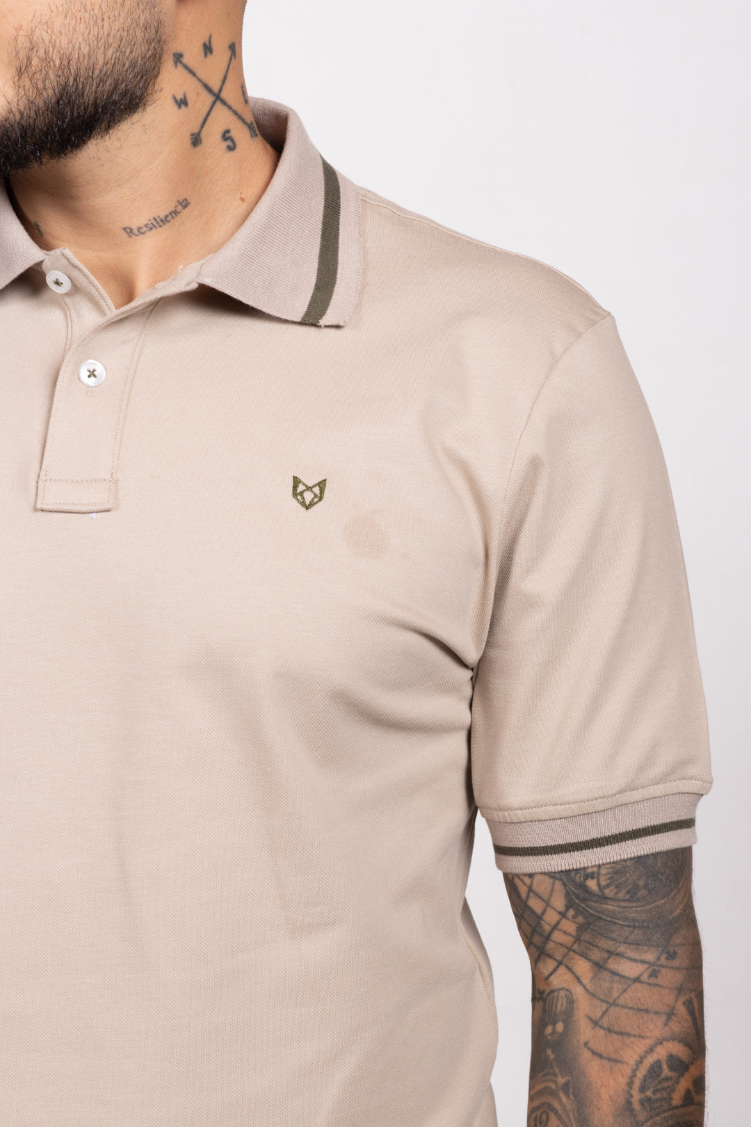 Polo Classic Fit Para Hombre Arena 31305