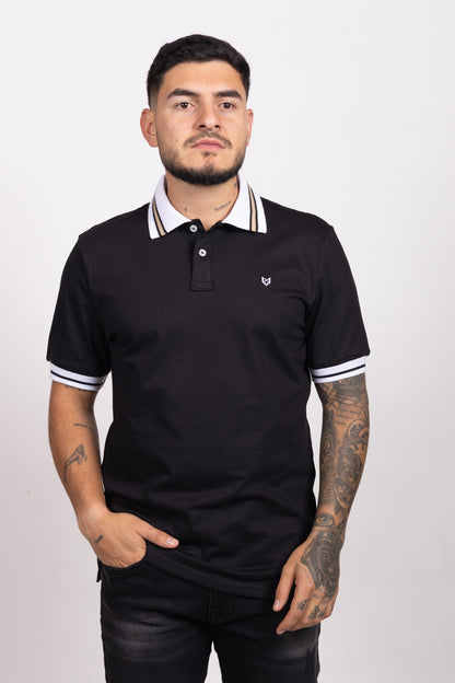 Polo Classic Fit Para Hombre Negro 31306