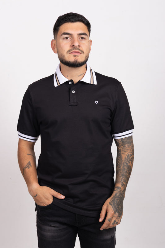 Polo Classic Fit Para Hombre Negro 31306