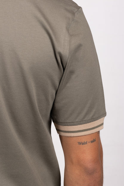 Polo Classic Fit Para Hombre Verde Militar 31308